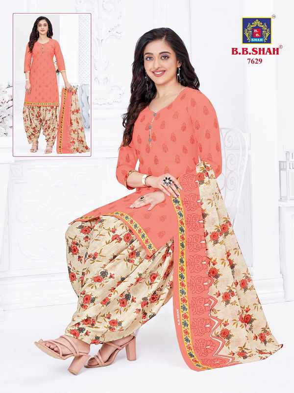 B B Shah Nayraa Vol 6 Printed Cotton Dress Material
